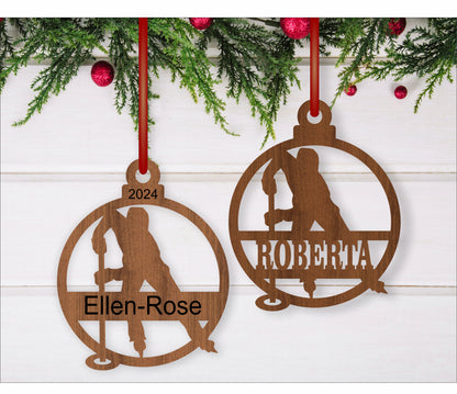 Ringette Christmas Ornament SVG laser cut files