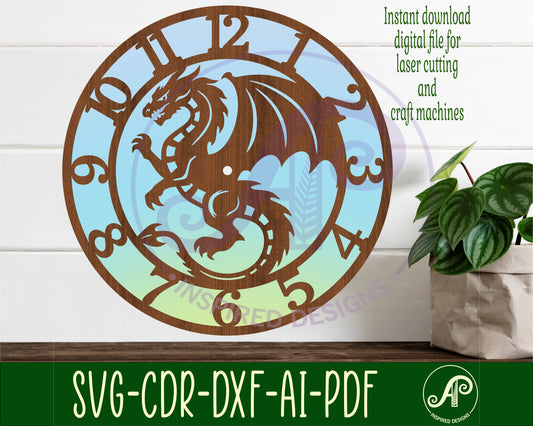 Dragon clock template design