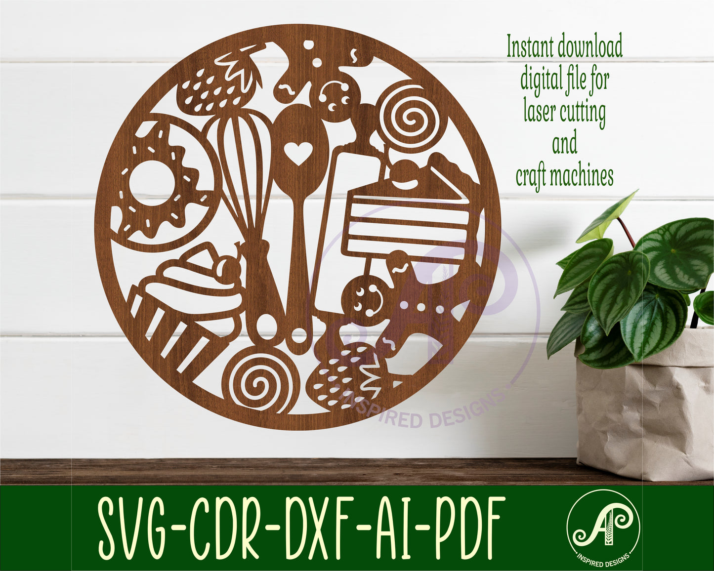 Baking wall sign design SVG / DXF / AI / PDF / CDR