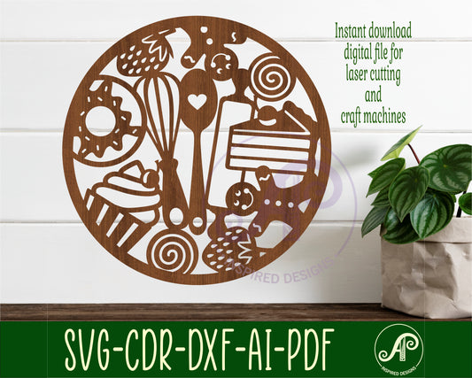 Baking wall sign design SVG / DXF / AI / PDF / CDR