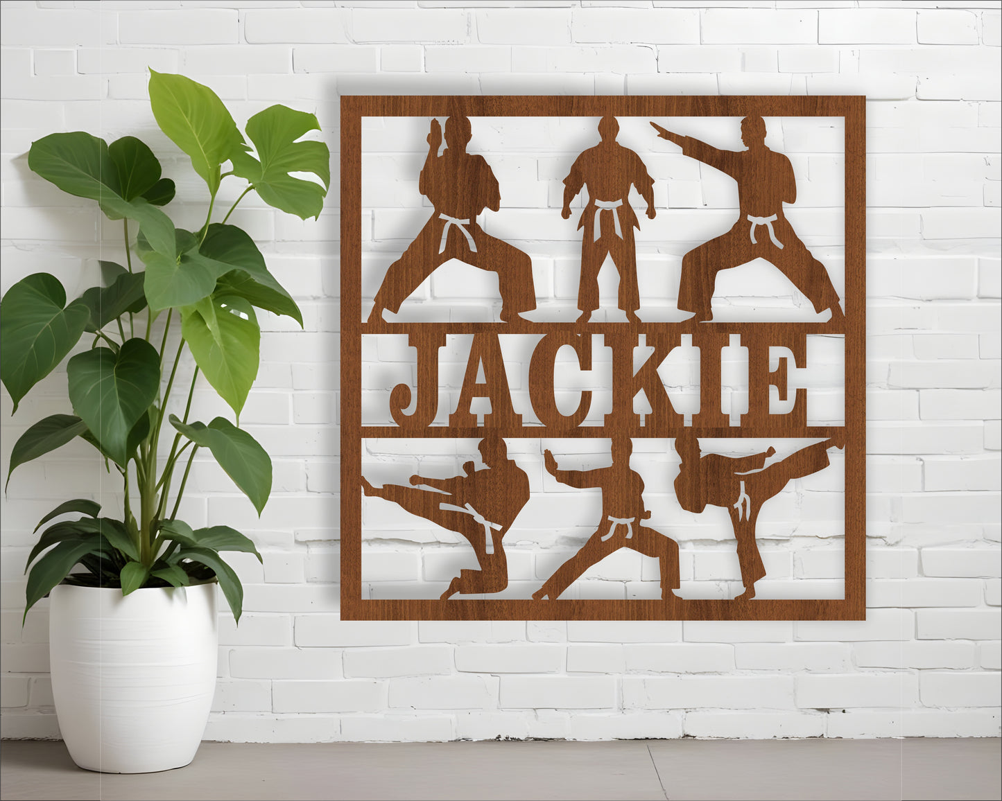 Karate name wall sign. SVG / DXF / AI / PDF / CDR