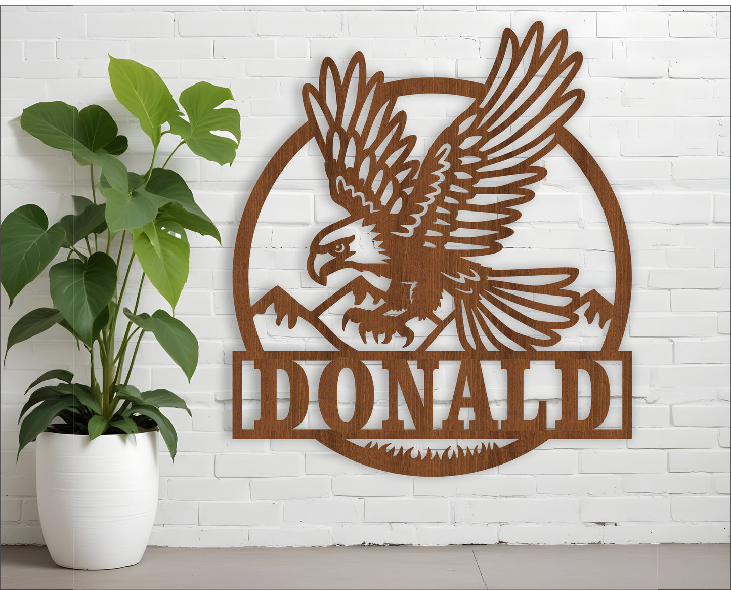 Eagle name wall sign. SVG / DXF / AI / PDF / CDR