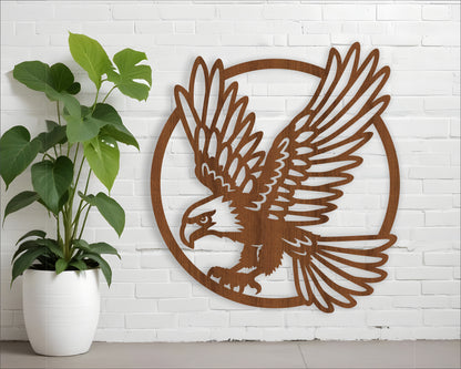 Eagle bird wall sign design SVG / DXF / AI / PDF / CDR