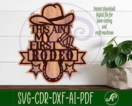 Rodeo wall sign design SVG / DXF / AI / PDF / CDR