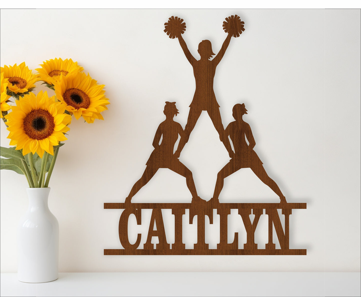 Cheerleading name sign SVG / DXF / AI / PDF / CDR