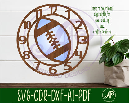 Football clock template design