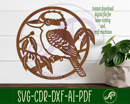 Kookaburra wall sign design SVG / DXF / AI / PDF / CDR