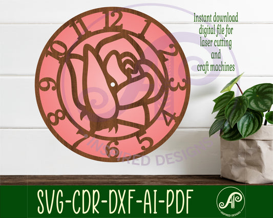 Rose clock template design