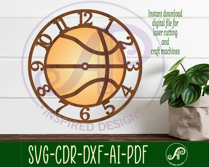 Basketball clock template design