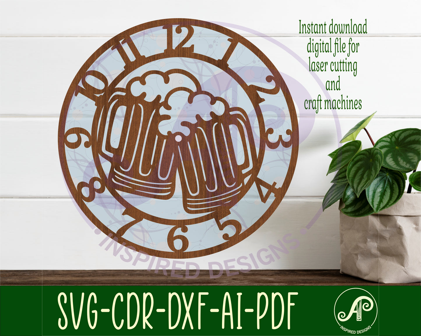 Beer clock template design