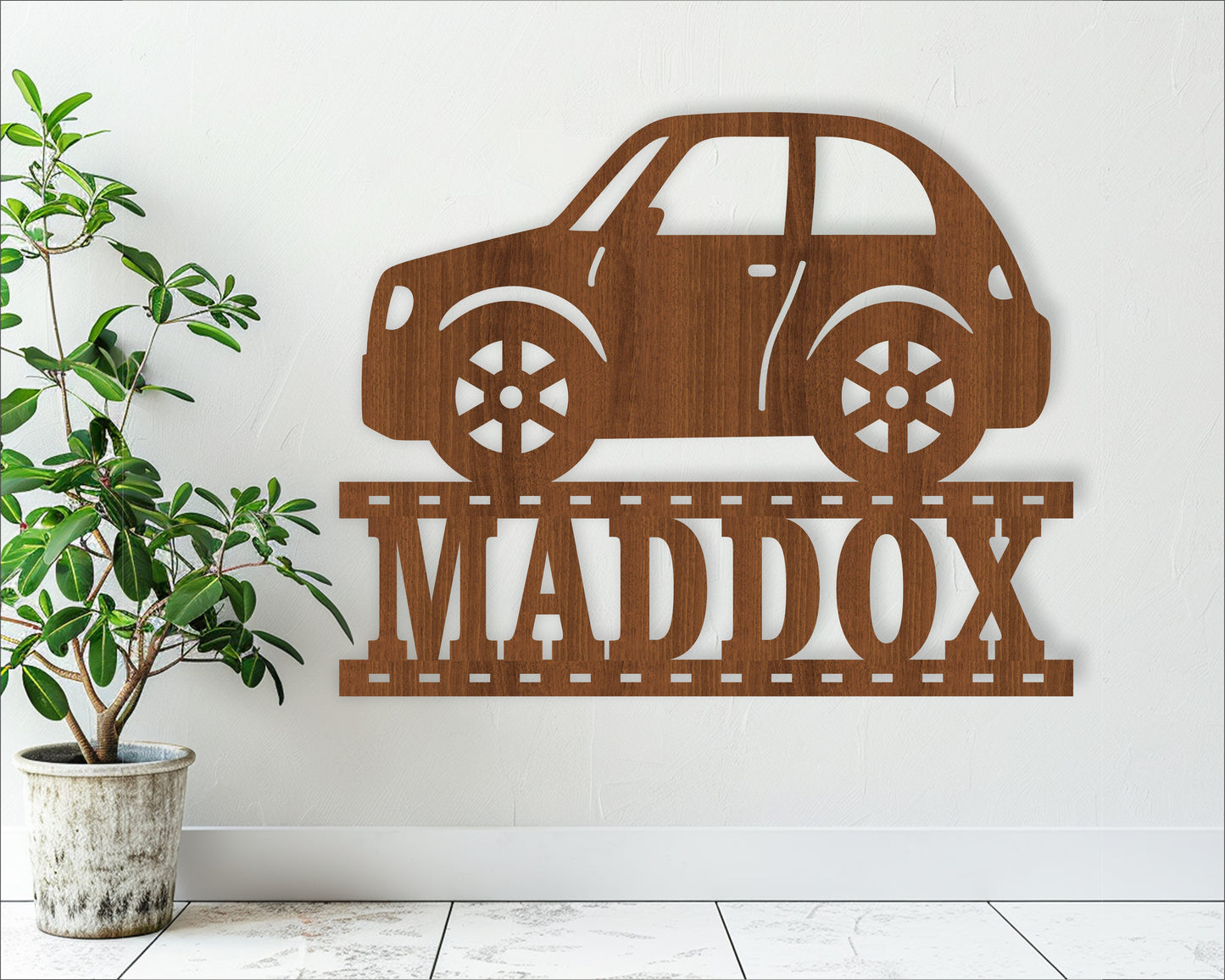 Car name sign SVG / DXF / AI / PDF / CDR