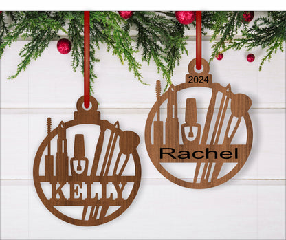 Make up Christmas Ornament SVG laser cut files