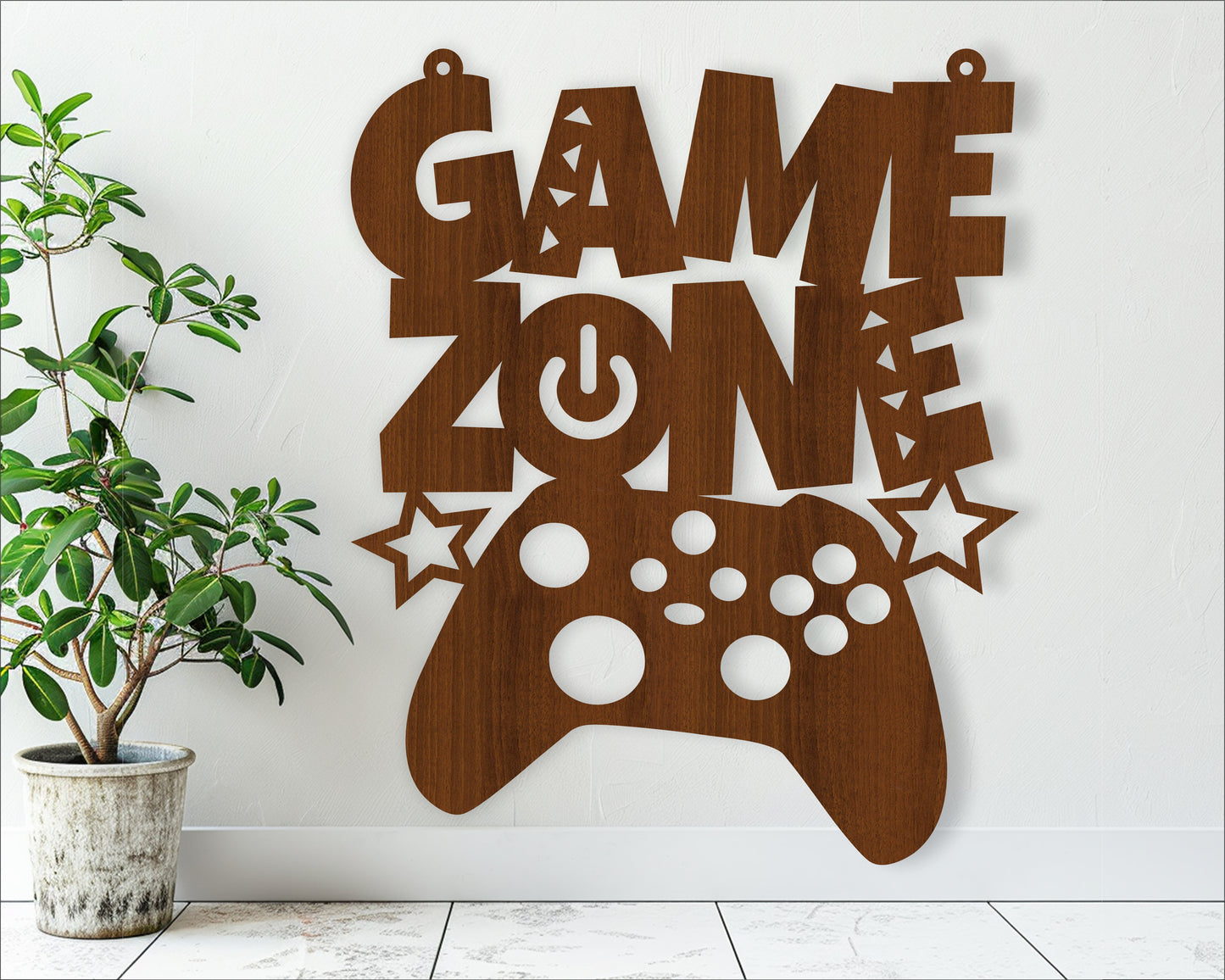 Game zone X wall sign design SVG / DXF / AI / PDF / CDR