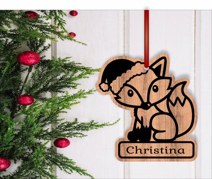 Cute Fox engraved ornament design SVG / DXF / AI