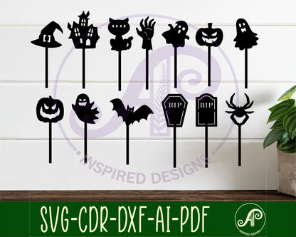 Halloween cupcake topper design SVG / DXF / AI / PDF / CDR