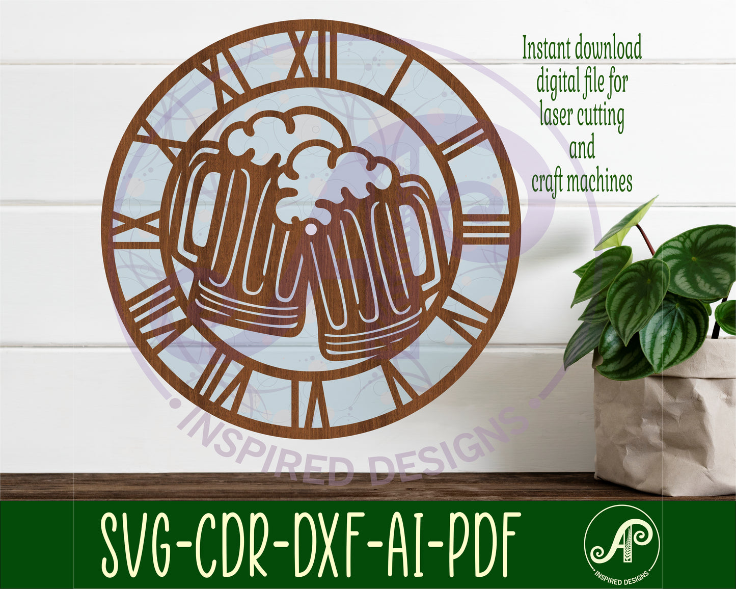 Beer clock template design