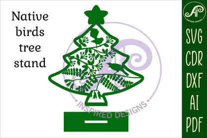 New Zealand Christmas tree stand design 1 SVG / DXF / AI / PDF / CDR