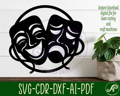 Performing arts wall sign design SVG / DXF / AI / PDF / CDR