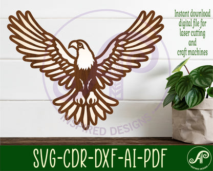 Eagle silhouette shapes wall signs