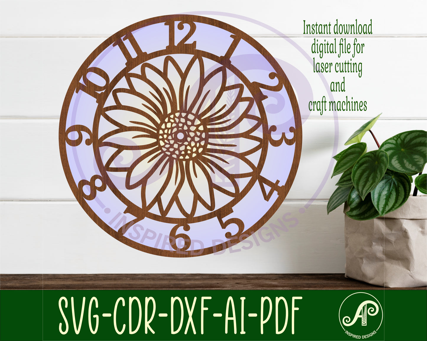 Daisy clock template design