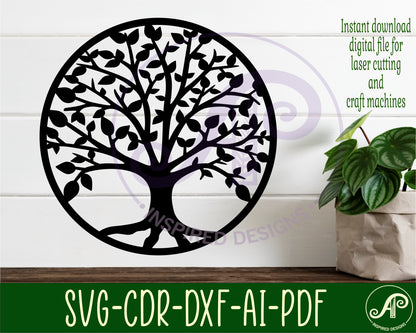 Tree of life wall sign design SVG / DXF / AI / PDF / CDR