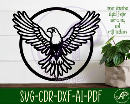 Eagle bird  wall sign design SVG / DXF / AI / PDF / CDR