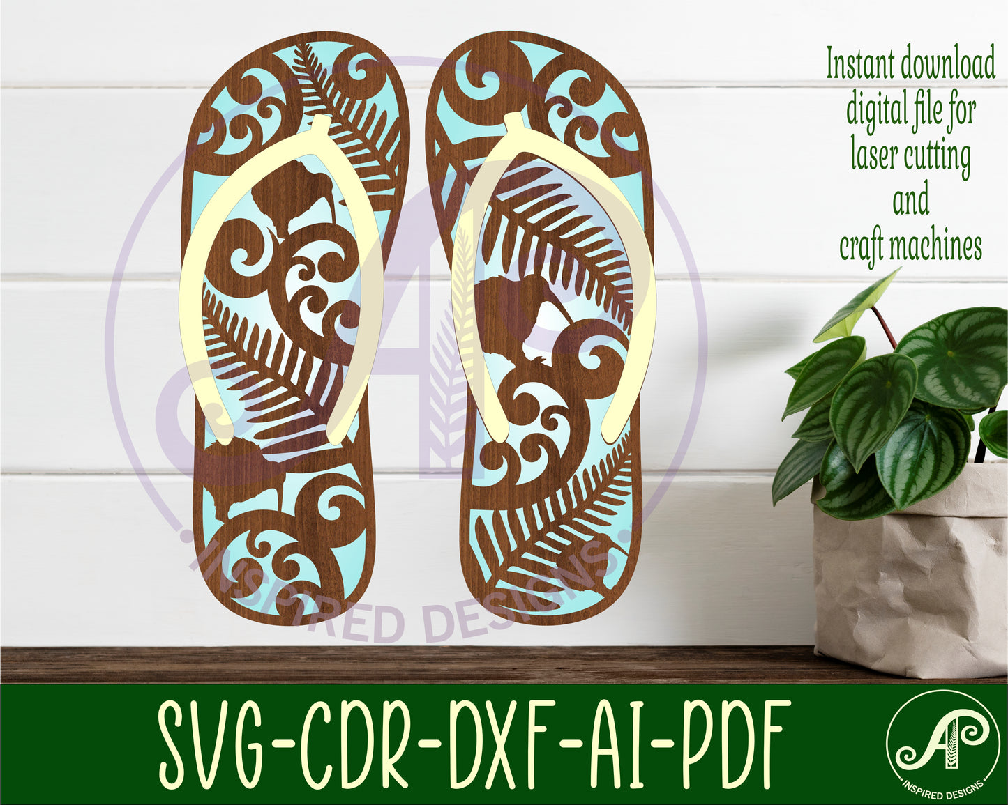 Jandle new zealand wall art layered design SVG / DXF / AI / PDF / CDR design 2