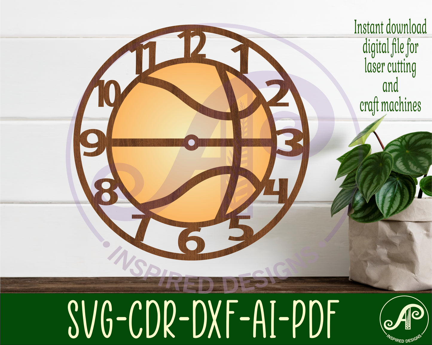 Basketball clock template design