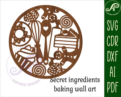 Baking wall sign design SVG / DXF / AI / PDF / CDR