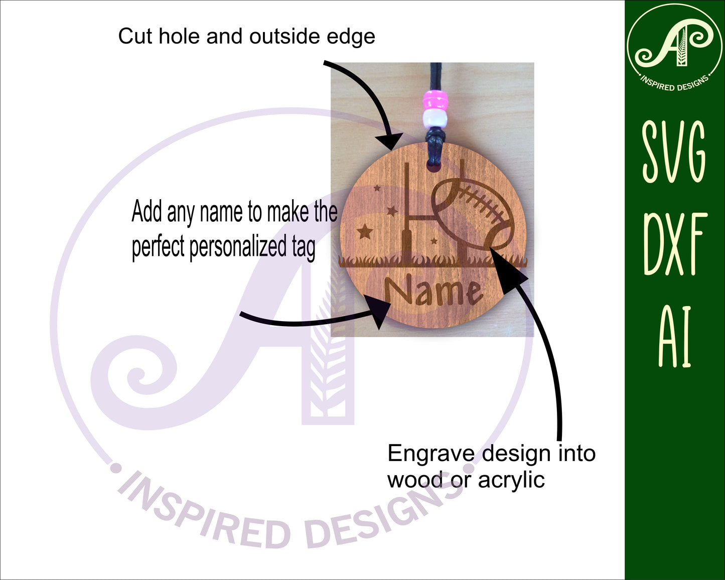 Round tag Sports designs set   SVG / DXF / AI