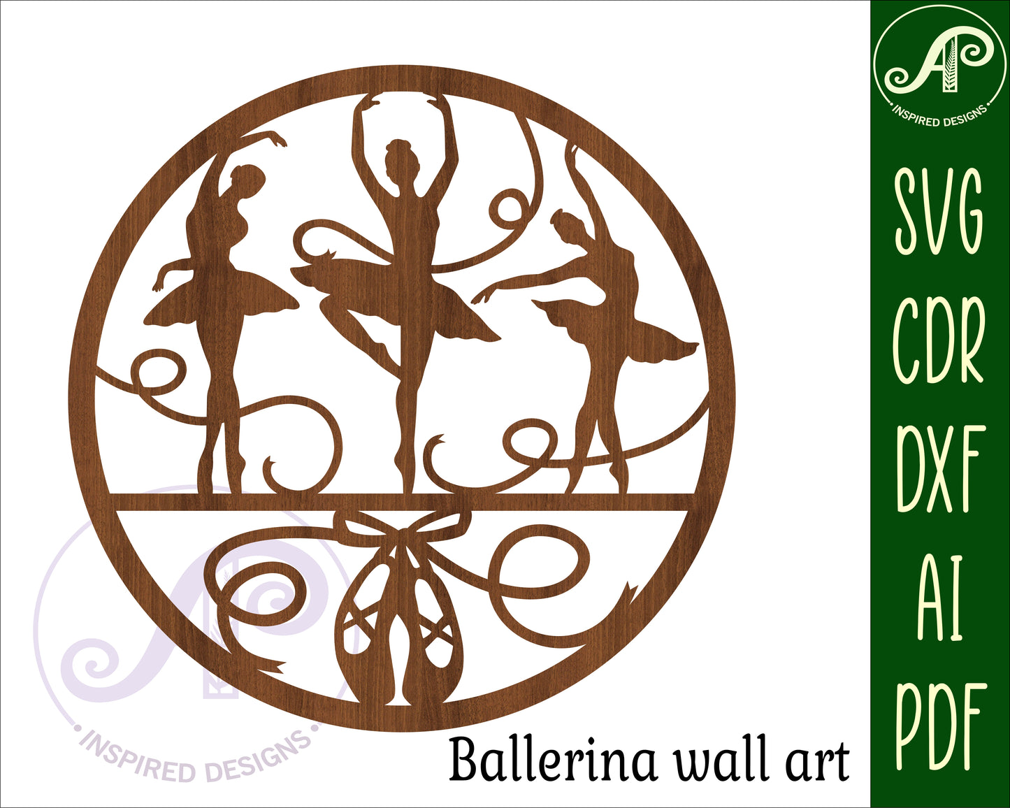 Ballerina wall sign design SVG / DXF / AI / PDF / CDR