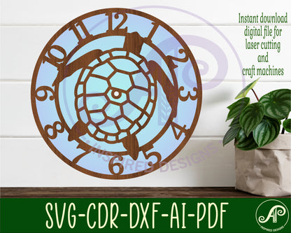 Turtle clock template design