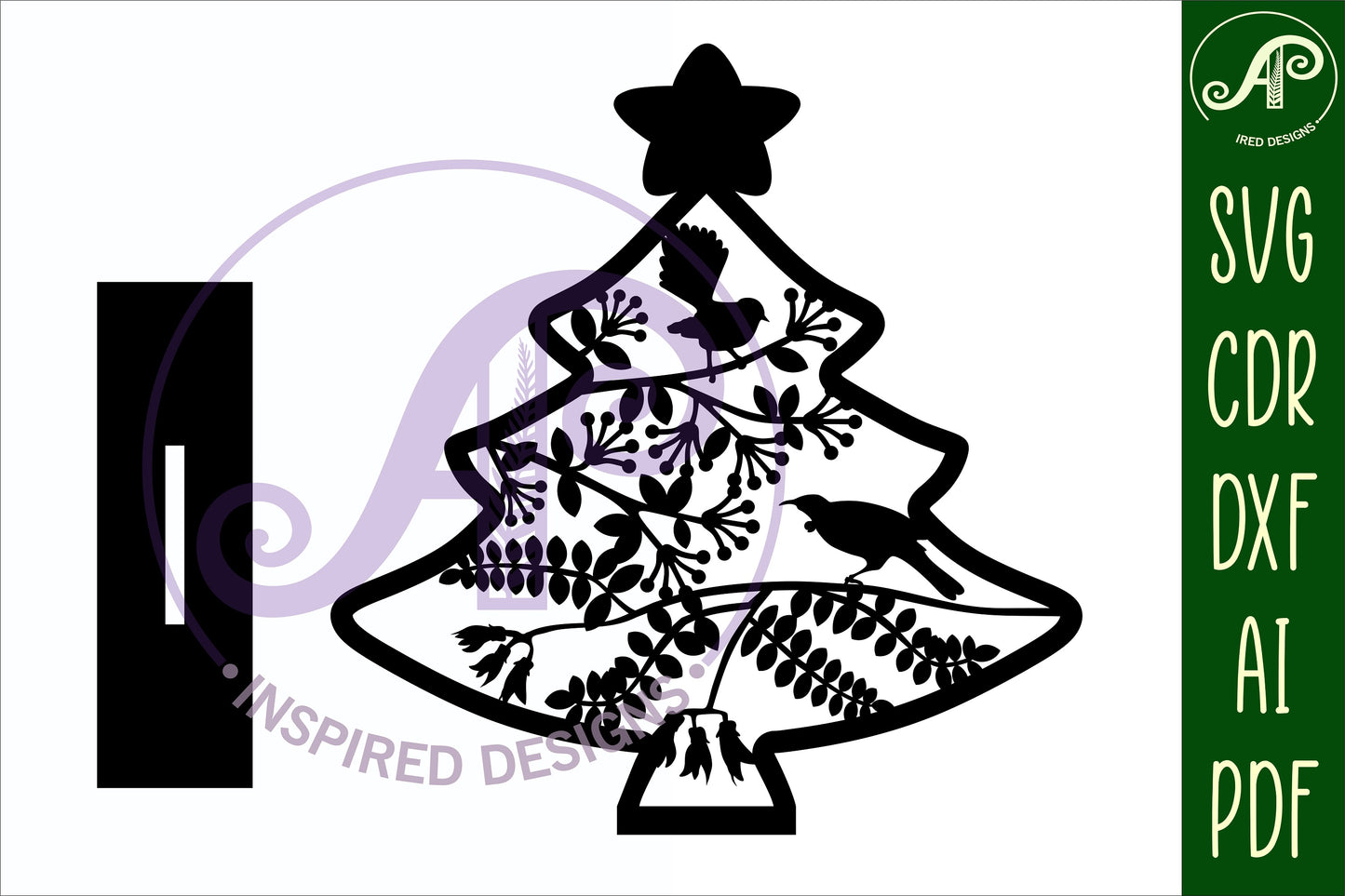 New Zealand Christmas tree stand design 1 SVG / DXF / AI / PDF / CDR