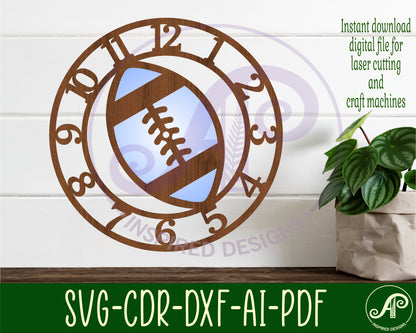 Football clock template design