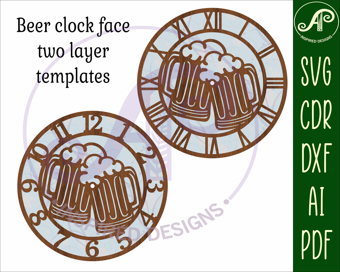 Beer clock template design