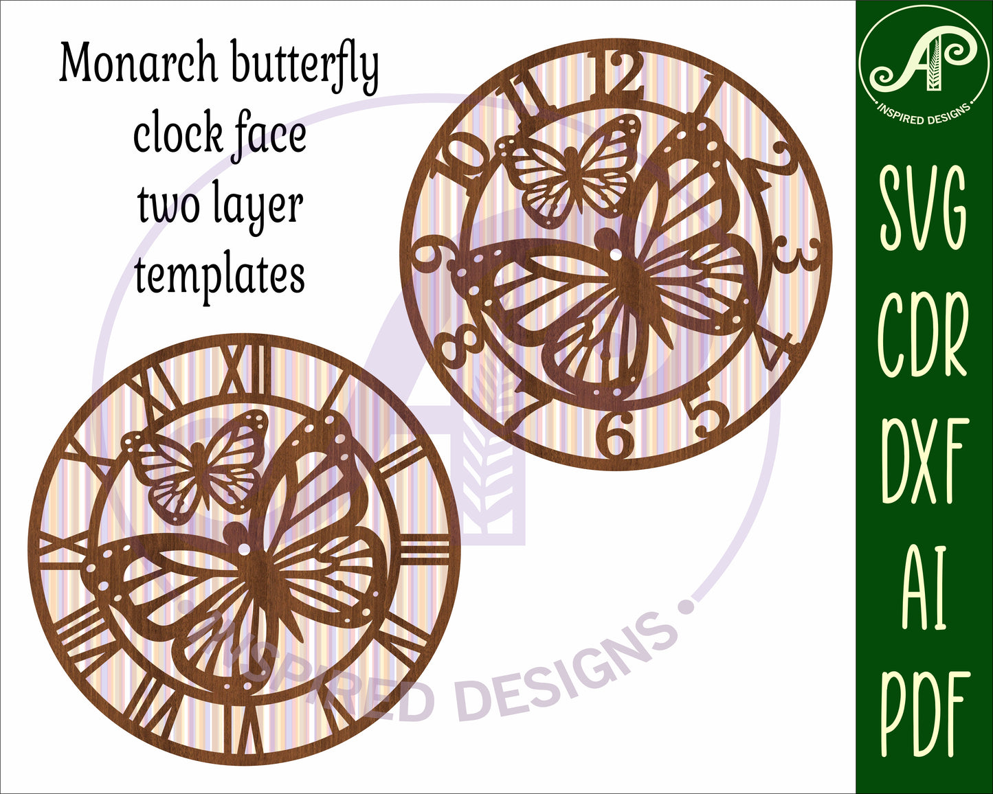 Monarch clock template design