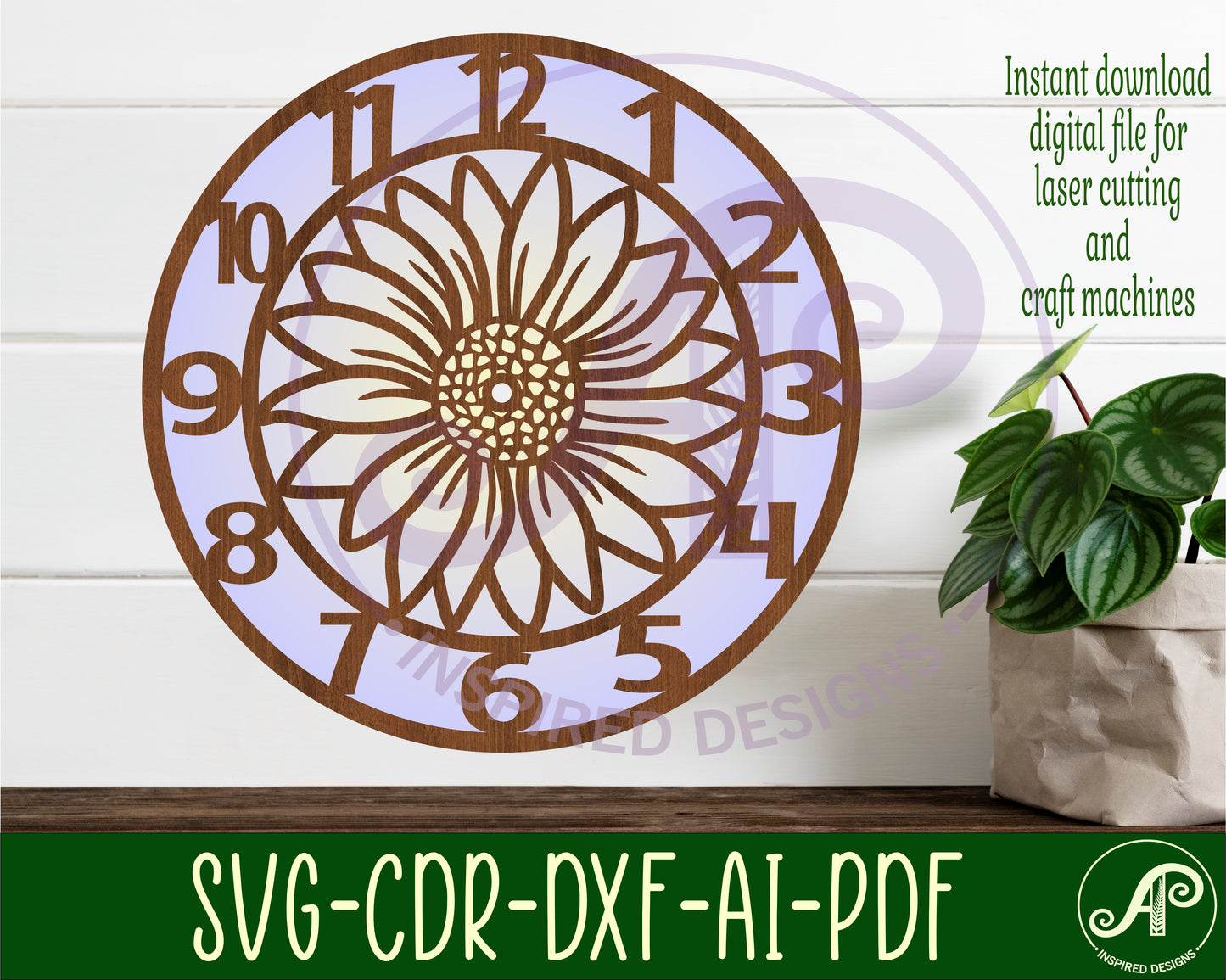 Daisy clock template design