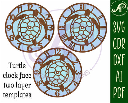 Turtle clock template design