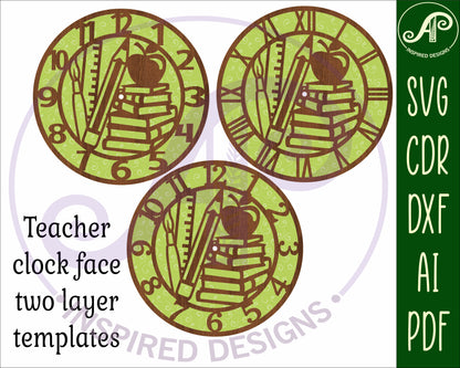 Teacher clock template design