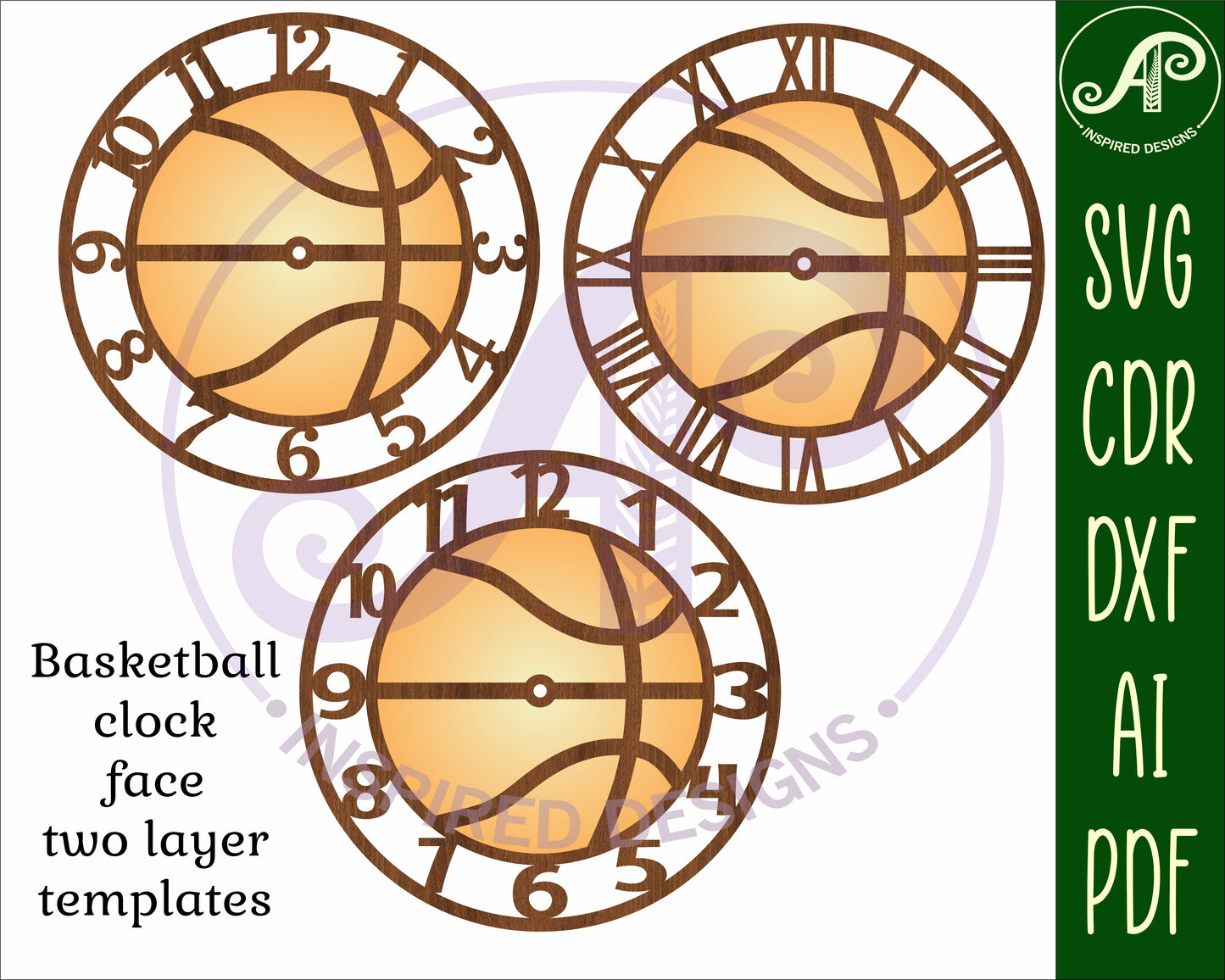 Basketball clock template design