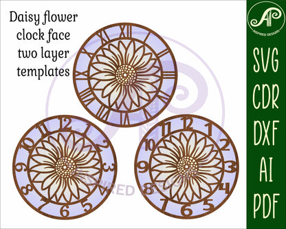 Daisy clock template design