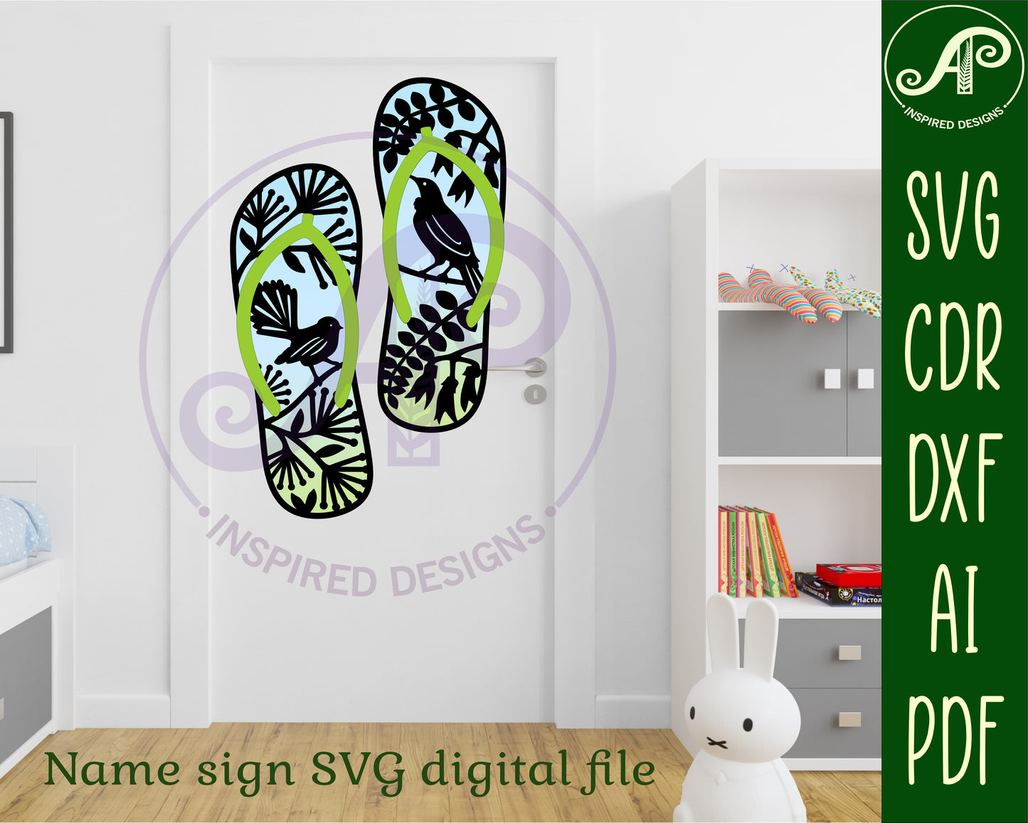 Jandle new zealand wall art layered design SVG / DXF / AI / PDF / CDR design 3