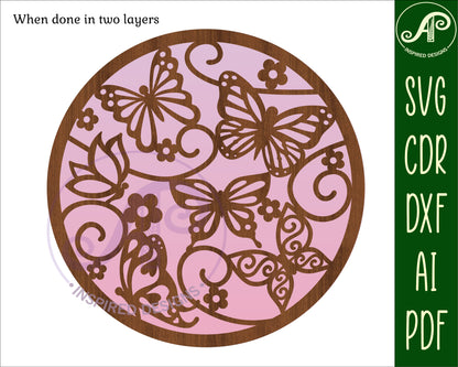 Butterflies wall sign design SVG / DXF / AI / PDF / CDR (Copy)