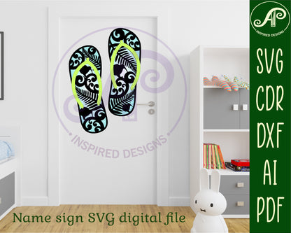 Jandle new zealand wall art layered design SVG / DXF / AI / PDF / CDR design 2