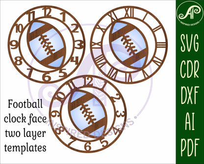 Football clock template design