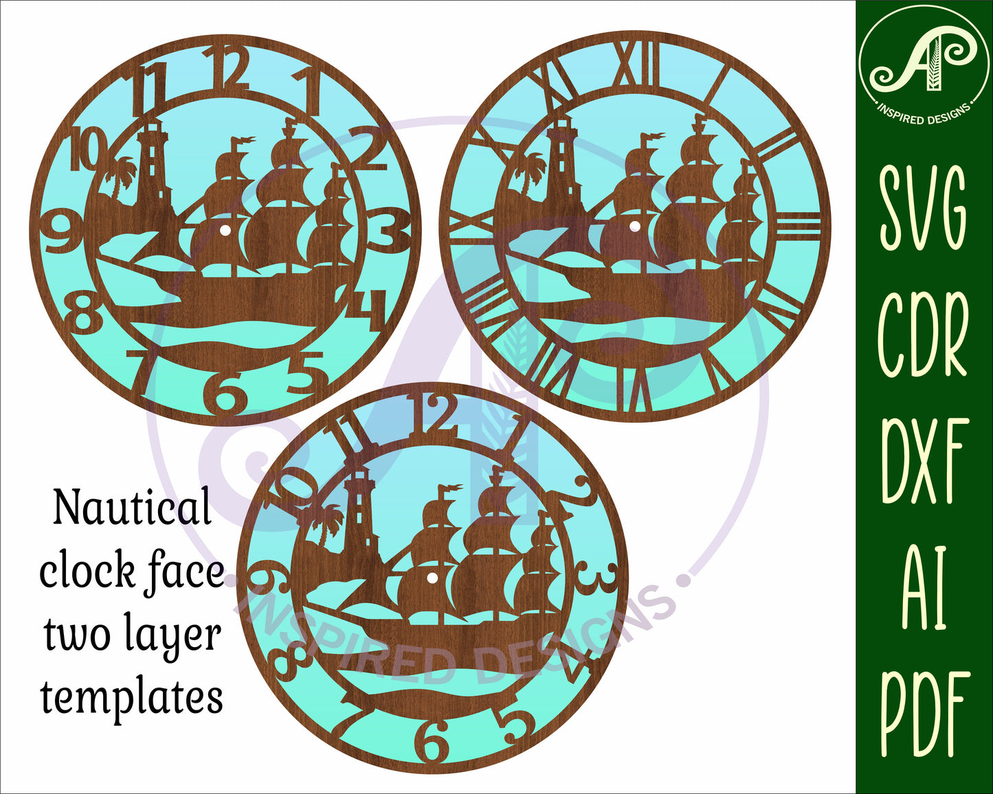 Nautical clock template design