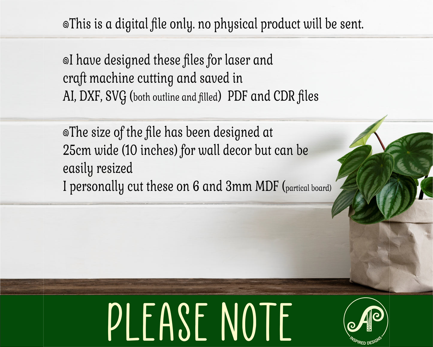 The secret ingredient wall sign design SVG / DXF / AI / PDF / CDR