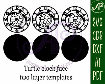 Turtle clock template design