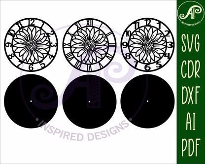 Daisy clock template design