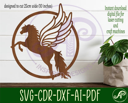 Pegasus wall sign design SVG / DXF / AI / PDF / CDR